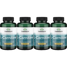 스완슨 엘 카르니틴 500mg, 100정, 4개