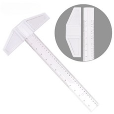 정확한 수평 수직 제도용 T 자 색상랜덤 34cm 45cm, 사이즈, 35cm