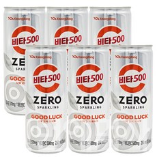 광동제약 비타500 제로 스파클링 비타민 음료, 250ml, 6개