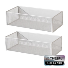 더스푸 다용도 냉장고 세탁기 주방 자석 선반, 2개, White (흰색)