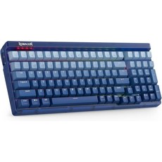레드라곤 K656 프로 3모드 무선 RGB 게이밍 키보드 00키 기계식 키보드투명 보드 포함 핫 스왑 소켓 흡음 폼 및 맞춤형 촉각 스위치 그라디언트 블루메이드, Gradient BlueMade