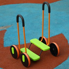 체력 운동 페달롤러 체육교구 페달 자전거 감각통합, 1개, 1cm, 그린 사륜 페달 스쿠터