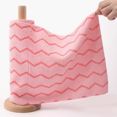 더루프(TLP) 극세사 다용도 한장씩 뜯어 빨아쓰는 롤 행주 타올 25cm 1롤 20매 핑크, 1개