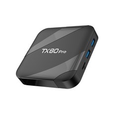 PYHO TV셋톱박스 TX80pro텔레비전 케이스 안드로이드16 와이파이6 4k 듀얼 HD 플레이어 TV BOX, 1개, TX80 pro(1GB+8GB)