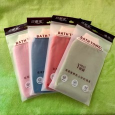 巧管家 浴巾手套 柔軟親膚去角質沐浴巾, 隨機, 1個, 1個裝