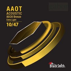 BlackSmith 民謠吉他弦 AABR1353 碳纖維 AAOT 厚包膜 黃銅 韓國品牌, 1個, AABR-1047