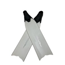 C4 FBG25 Umberto Pelizzari玻纖白長蛙鞋，自潛長蛙鞋，舒適省力，自由潛水專業裝備, 350黑鞋套44/45