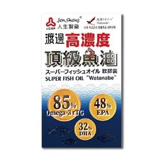 人生製藥 渡邊 高濃度魚油軟膠囊, 1個, 60顆