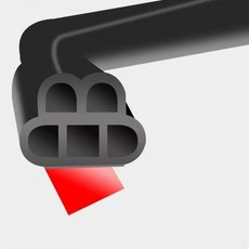 스펀지 방음 매트 호환 흡음 테이프 방진 패드 5M 2 중 5 구멍 자동차 도어 고무 씰 트렁크 후드 씰링 스트립 EPDM 소음 차단