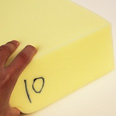 두꺼운 스펀지 소파 깔개 레드우드 경화 세탁, 1.35x2 미터, 70H 옐로우 고탄성 스펀지 10cm