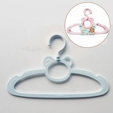 아기 곰돌이 베이비후드 곰돌이 유아 옷걸이 10p, 1개, DOSI 핑크