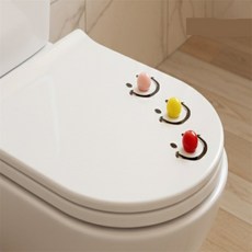 정그리마켓 접착식변기손잡이 변기시트손잡이무타공 변기뚜껑손잡이 화장실변기뚜껑손잡이, 핑크