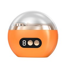 電動指甲刀充電款全自動指甲剪鉗家用嬰兒便攜式中老年兒童磨甲器, 1個, 【修剪+拋光】橙色丨英文:1個