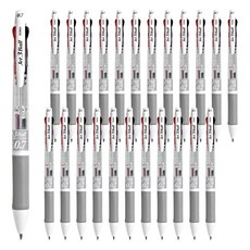 자바펜 제트3볼 볼펜 0.7mm, 화이트, 24개입