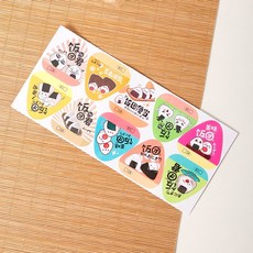 삼각김밥 비닐 포장지 전자렌지 봉투 주먹밥 오니기리 투명, 보여진 바와 같이, 스티커50개