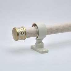 한국레일갤럭시 25mm 원형 커튼봉 커텐봉, 아이보리골드