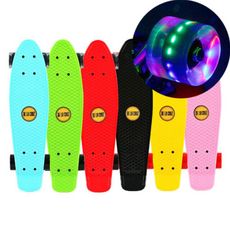 DELACRUZ 크루져보드 LED 발광바퀴 부착, 옐로우, 1개