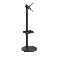 電視立架 附置物盤 可調整高度 底部滾輪設計, 1個, 閨蜜機