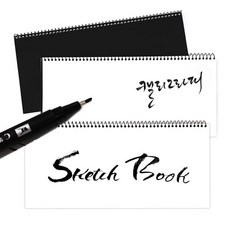 [상우아트] 캘리그라피 스케치북 캘리북 130g 24매 검정 10권