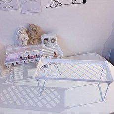 [이브닝메종] 화이트 접이식 1단 선반 2종, 소형 rsO1, 1개