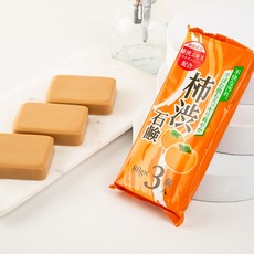 천연수제 단감 탄닌 비누 80gX3개 올인원 세안비누 민감성피부용 저자극 클렌징바