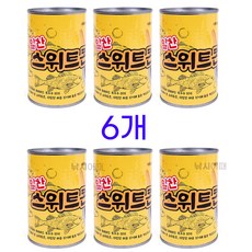 [낚시어때] 낚시미끼전용 알찬옥수수 스위트콘 / 붕어낚시 옥수수캔, 6개, 410g