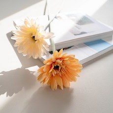 거베라 인테리어 조화꽃, 핑크, 1개