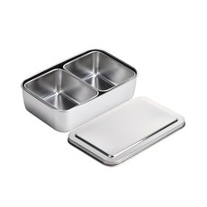 원리빙 스텐 분리형 밧드, 1세트, 본체 뚜껑