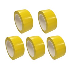프로테이프 라인테이프 48mm*30M 노랑 5개 바닥라인테이프 PVC 안전 경계 주차표시 구획 동선 사선