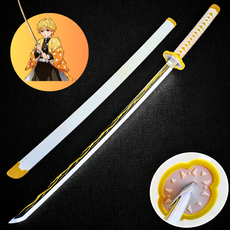 리베니 LED 카타나 귀멸의 칼날 검 장난감 칼 일륜도 귀칼 젠이츠 렌고쿠 탄지로 무이치로 기유 이노스케, 화이트