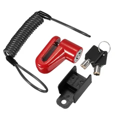 Xiaomi Mijia M365 전기 스쿠터 용 방지 강철 와이어 잠금 디스크 브레이크 휠 로커 교체, Black, 02 Black