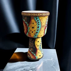 2025년형 9인치 아프리카 드럼 성인 어린이 초보자 전문 타악기 양가죽 페이스, 08 Style D