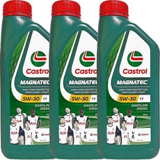 캐스트롤 마그네틱 SN C3 5W30 1L 휘발유/가솔린, 3개