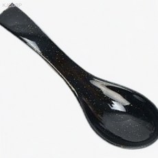 멜라민 우동 스푼 4 3cm 블랙식기 식당용, 1개, 상세페이지 기재, 상세페이지 기재