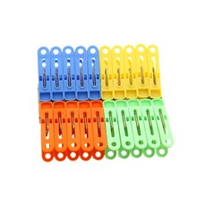 빨래집게 20P 컬러 컬러빨래집게 튼튼한빨래집게 작은빨래집게, 1개