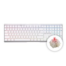 CHERRY 체리 키보드 MX BOARD 3.0S RGB WIRELESS 기계식 유무선겸용 게이밍 키보드 (2종 축 선택) / 공식 판매점, 화이트, G80-3872-갈축, 갈축