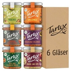 Tartex 타텍스 유기농 맛있는 스프레드 | 비건 게트 투 노 박스 지중해 6개 유리병 세트 빵이나 딥으로 맛있게 820g, Tartex 타텍스 유기농 맛있는 스프레드 | 비건 게