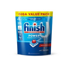 finish亮碟 洗碗機專用 零添加洗碗凝珠(洗碗錠)100入/全效合一洗碗塊(100顆) 有效清洗 無添加防腐劑, 1個, 洗碗錠(藍)100入