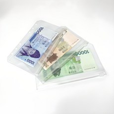 푸꾸푸꾸 현금 지퍼백 A6 A5 바인더 다이어리 10장