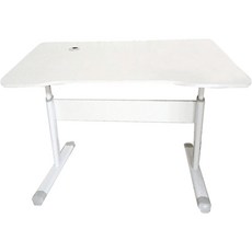 IKA 手動升降桌 楓櫻木書桌 兒童辦公桌, 無抽【升降桌】白色長120: