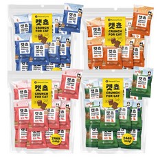 네츄럴코어 고양이간식 캣쵸 대용량, 4개, 240g, 혼합