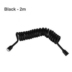 휴대용 비데 샤워 헤드 노즐 호스 자체 이중, 5)Black-2M hose