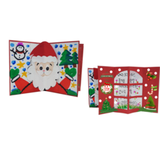 [매직북스] 산타창문 북아트 (10개묶음), 1세트, 빨간색