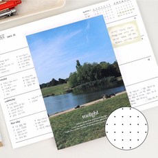 미라이트 필사노트 도트 라인 줄 노트, 1개, 캄 레이크 (도트)