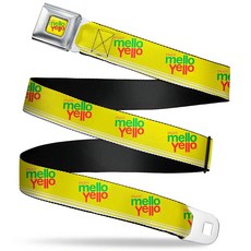 Buckle-Down The Coca-Cola Company 벨트 안전벨트 버클 Enjoy Mello Yello 로고 옐로우 147002 8335290449, Youth (22"-32")
