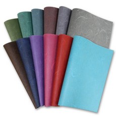 *한지 가죽원단, 밤색