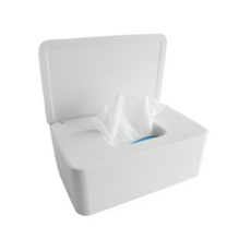 吸貓室 大號口罩收納盒 濕紙巾盒 濕巾盒 口罩盒 衛生紙盒, 小號｜白, 1個