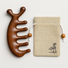 허니잼 우드 괄사 안마 지압기 안마봉 경락 마사지 도구 뷰티 케어 소품, A타입, 1개