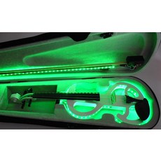 전자 바이올린 공연용 무대 악기 연습 레슨 크리스탈, 1개, 단색 조명 S 초록, 기본 모델명/품번