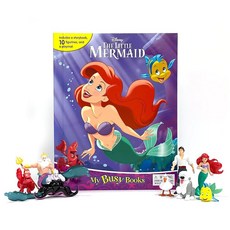 [5] Disney The Little Mermaid My Busy Books - Storybook 10 figurines playmat